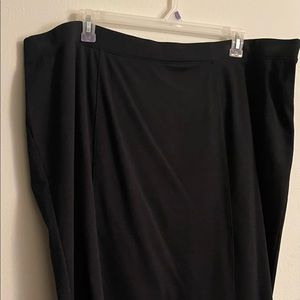 Black Knit Pencil Skirt